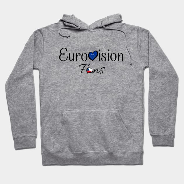 Eurovisión Fans República Checa. Hoodie by Cotton Candy Art